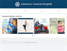 Tablet Screenshot of lawrencegeneral.org